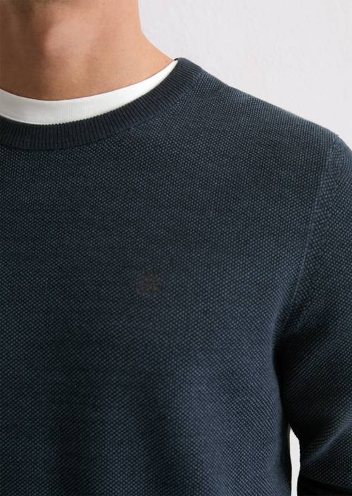 Pullover regular Dark Blue Melange in Detailansicht