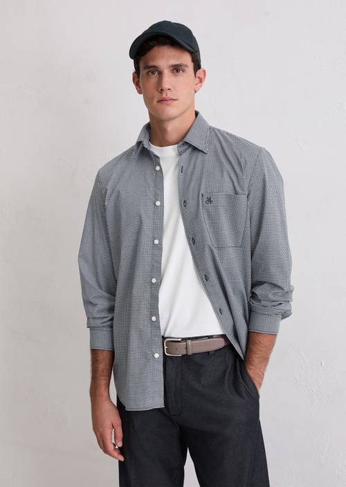 Hemd regular Bright Blue in Frontalansicht