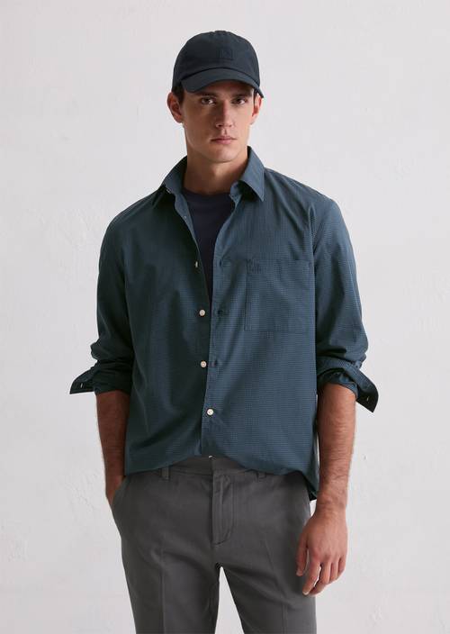 Hemd regular Bright Blue in Frontalansicht