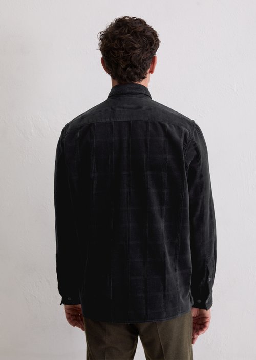 Corduroy shirt regular — Dark Navy