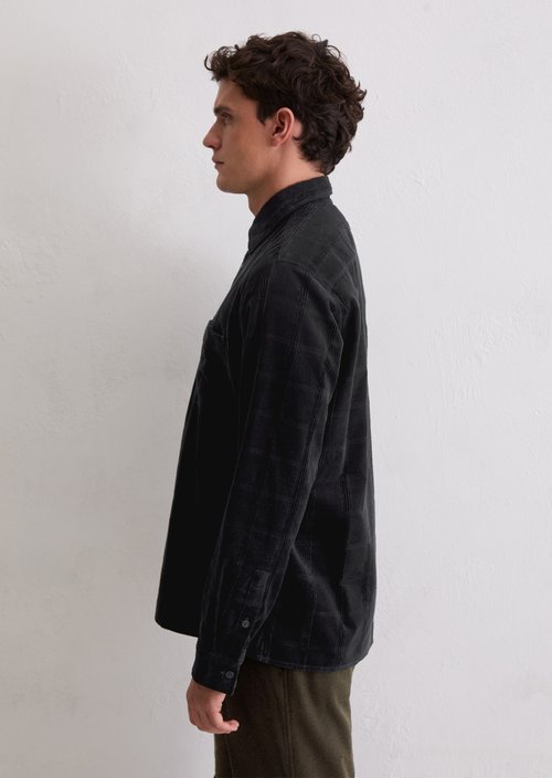 Corduroy shirt regular — Dark Navy