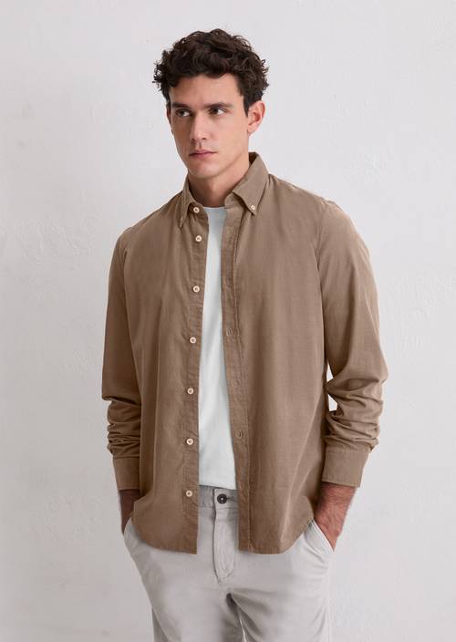 Corduroy shirt shaped Pavestone in front view
