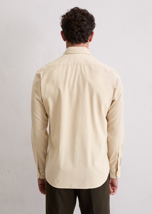 Corduroy shirt shaped — Light Oat