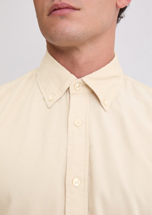 Corduroy shirt shaped — Light Oat