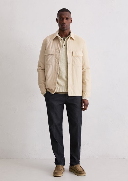 Corduroy overshirt — Light Oat