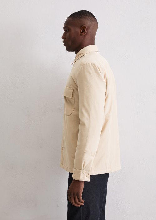 Corduroy overshirt — Light Oat