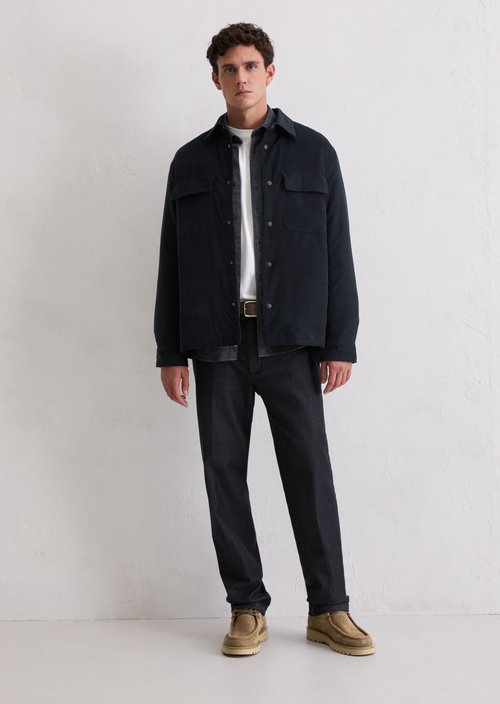 Corduroy overshirt — Dark Navy