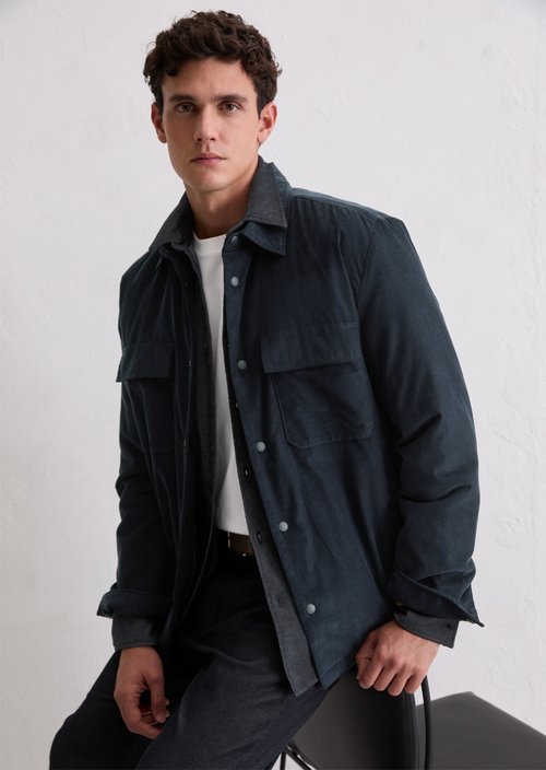 Corduroy overshirt — Dark Navy