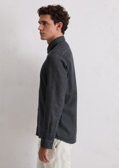 Denim shirt shaped — Dark Blue