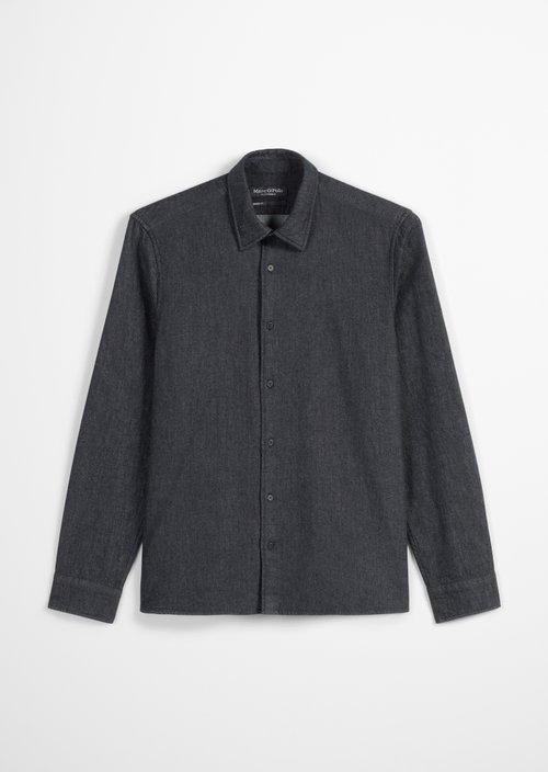 Denim shirt shaped — Dark Blue