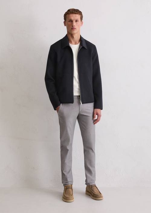 Broek model Stig Jogger Medium Grey in vooraanzicht