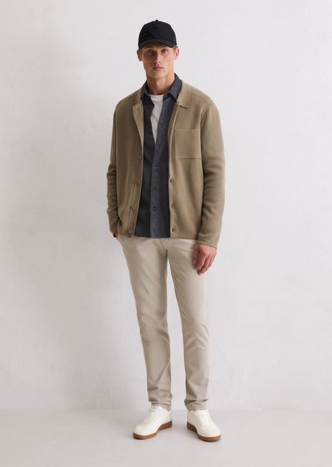 Marc O'Polo Broek model Stig Jogger, Heren, beige, 29/30, 97% Katoen, 3% Elasthaan