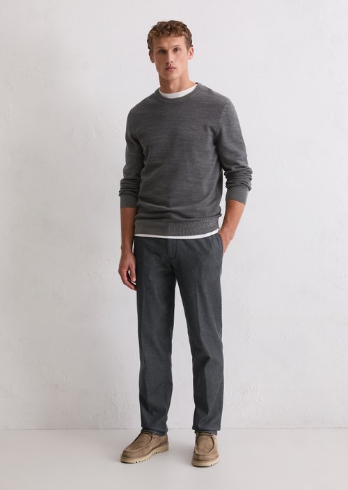 Sweater regular — Dark Grey Melange