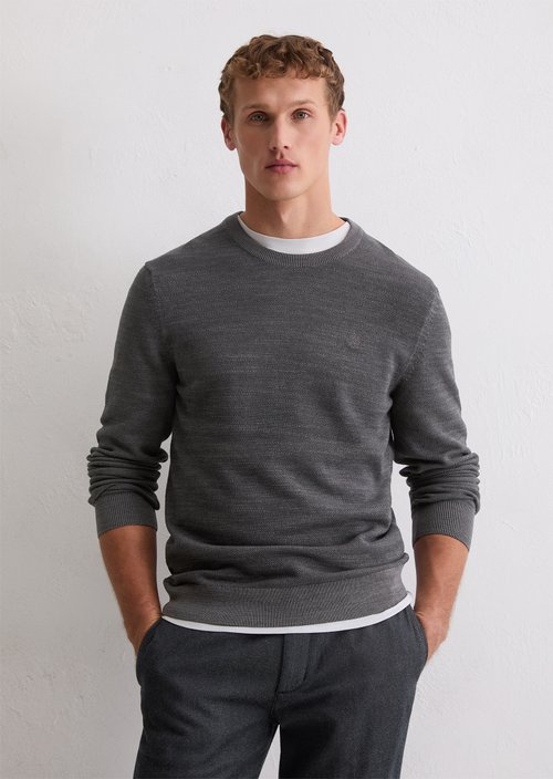 Sweater regular — Dark Grey Melange