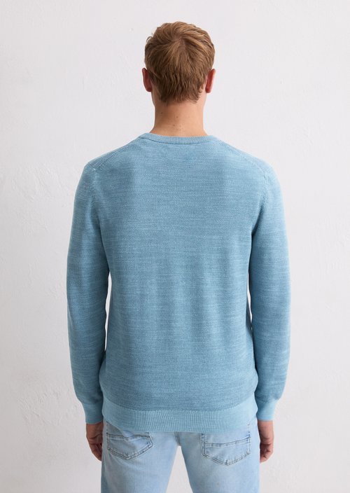 Sweater regular — Medium Blue Melange