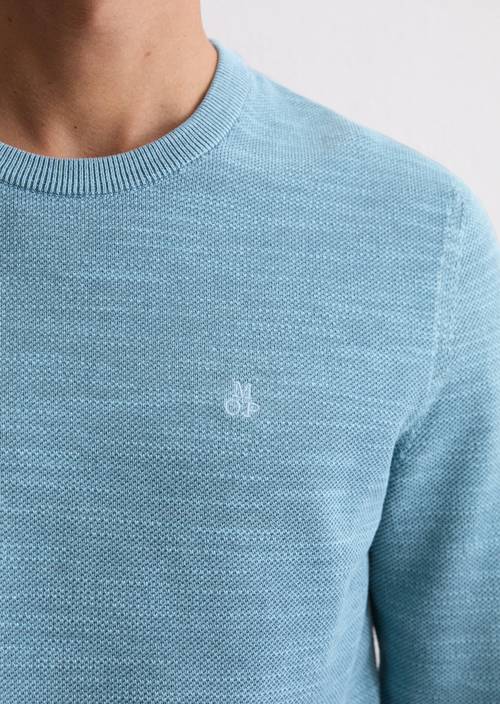 Sweater regular Medium Blue Melange in detail view