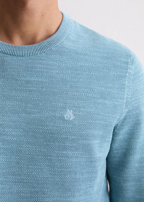 Sweater regular — Medium Blue Melange