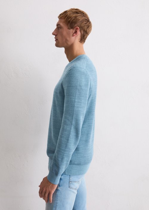 Sweater regular — Medium Blue Melange