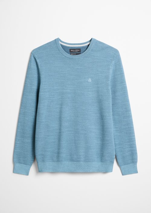 Sweater regular — Medium Blue Melange