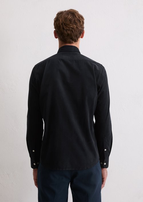 Corduroy shirt shaped — Dark Navy