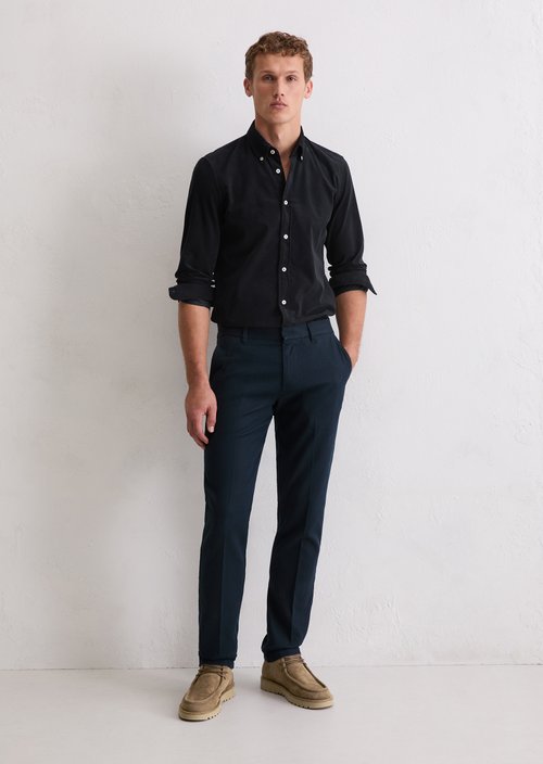 Corduroy shirt shaped — Dark Navy