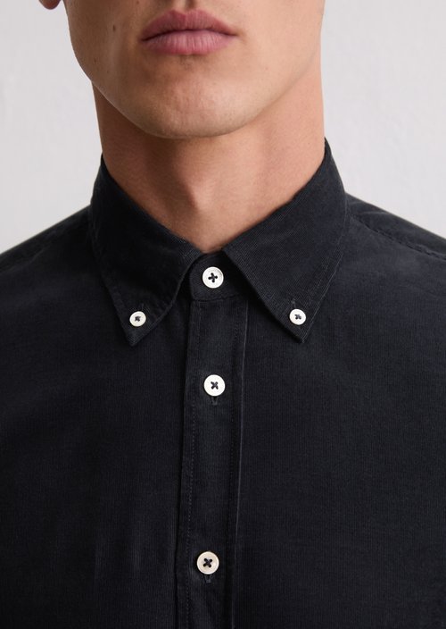 Corduroy shirt shaped — Dark Navy