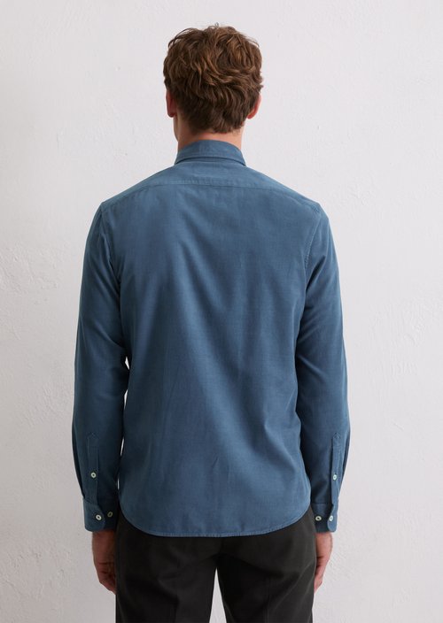 Corduroy shirt shaped — Stormy Blue