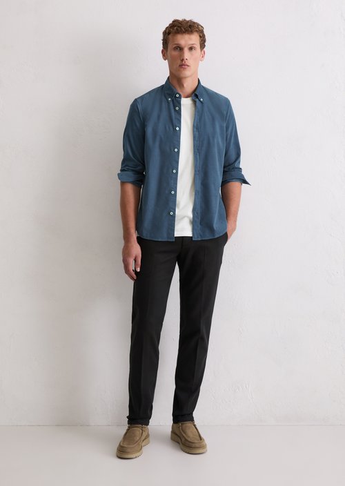 Corduroy shirt shaped — Stormy Blue