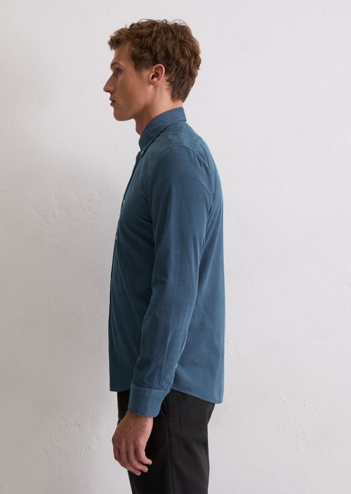 Corduroy shirt shaped — Stormy Blue