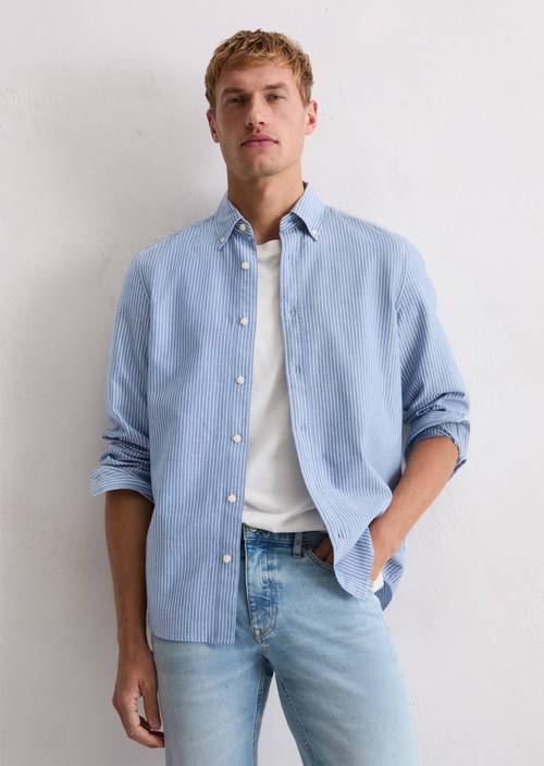 Oxford-Hemd regular Dark Blue in Frontalansicht