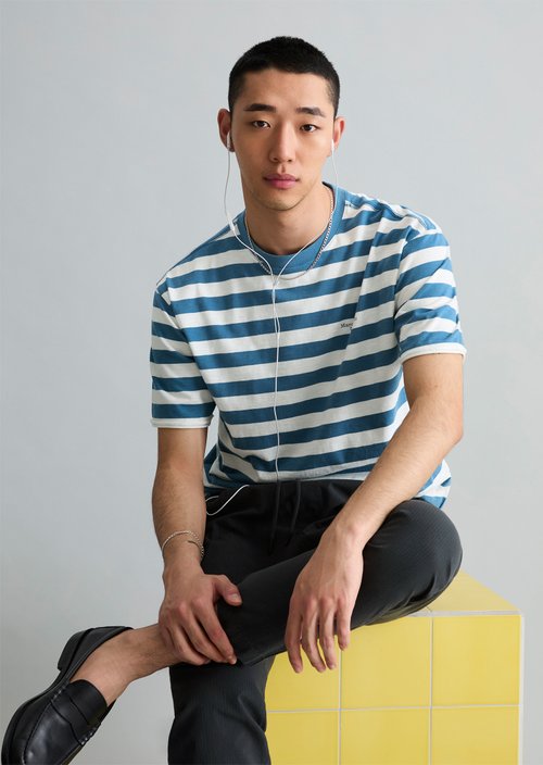 Relaxed T-shirt — Medium Blue