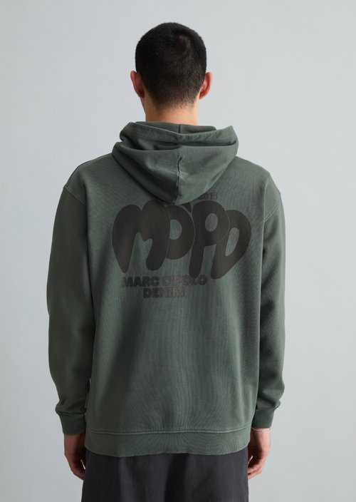 Hoodie relaxed — Moss Green