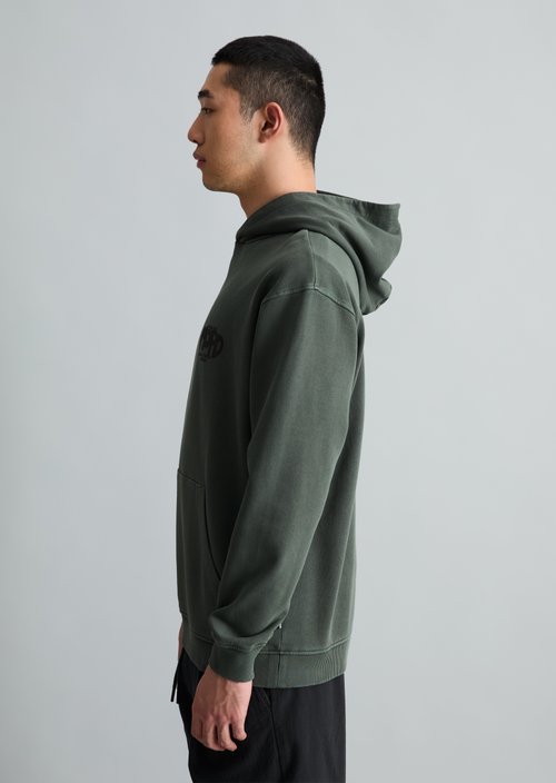Hoodie relaxed — Moss Green