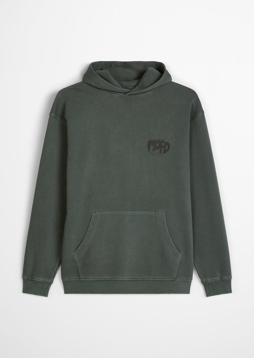 Hoodie relaxed — Moss Green