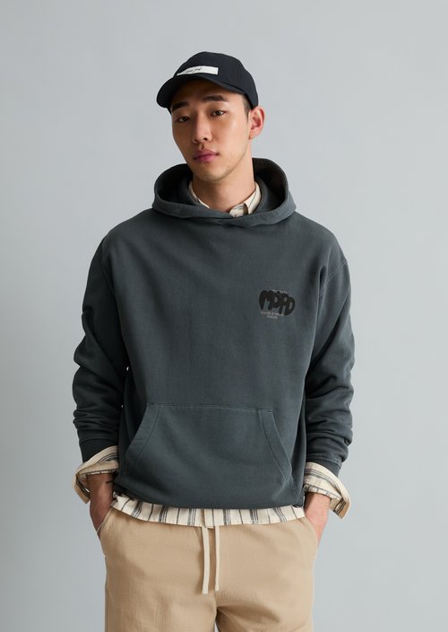 Hoodie relaxed — Peppercorn Grey