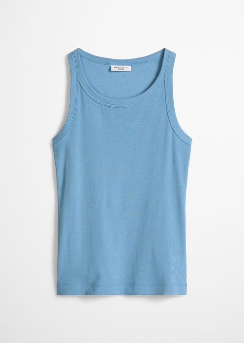 DfC ribbed tank top slim — Azure Sky