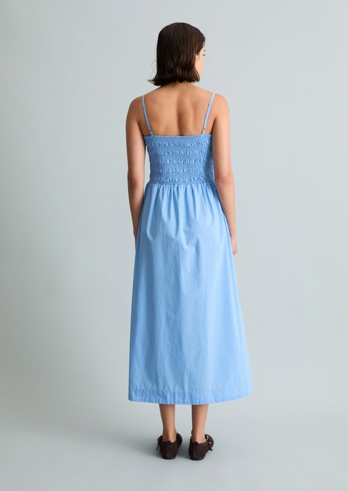 Smocked summer dress — Flaxflower Blue