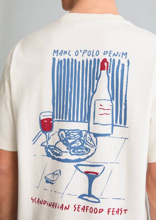 T-shirt relaxed Silky White en vue détaillée