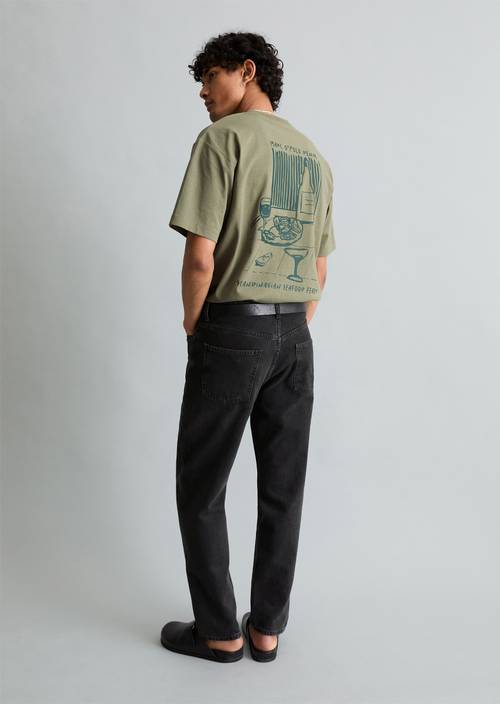 T-shirt relaxed Chalky Sage en vue de face