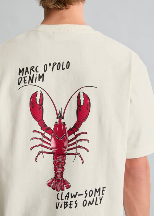 T-shirt relaxed Silky White en vue détaillée