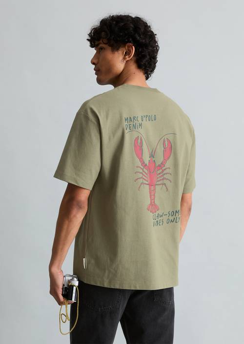 T-shirt relaxed Chalky Sage en vue de face