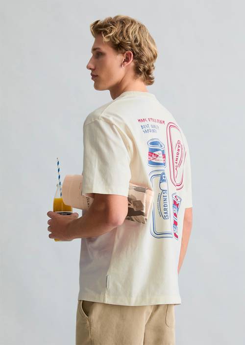 Relaxed T-shirt Silky White in vooraanzicht