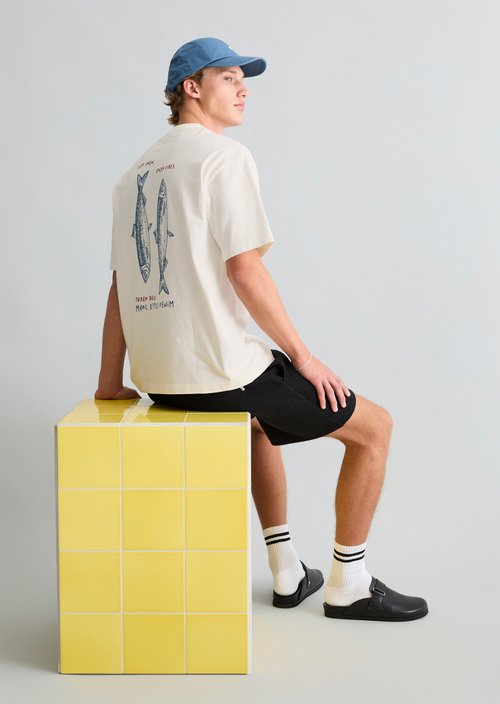 Crayfish Capsule T-Shirt — Silky White