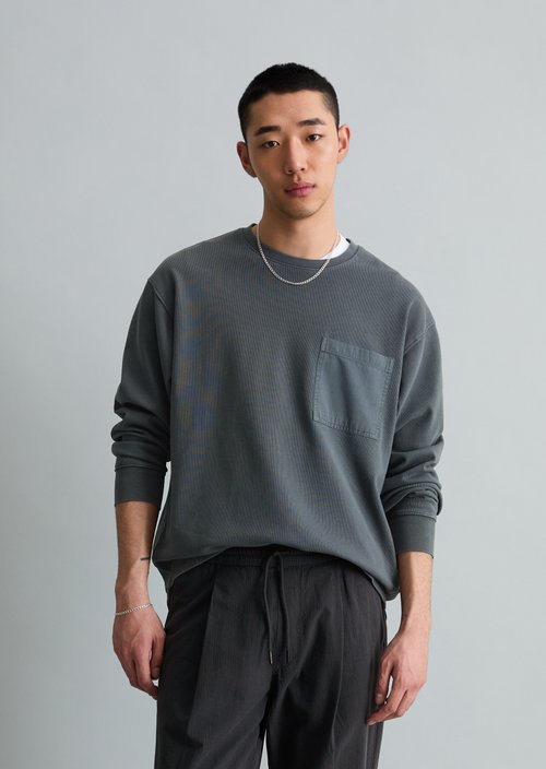 Relaxed jersey longsleeve — Peppercorn Grey
