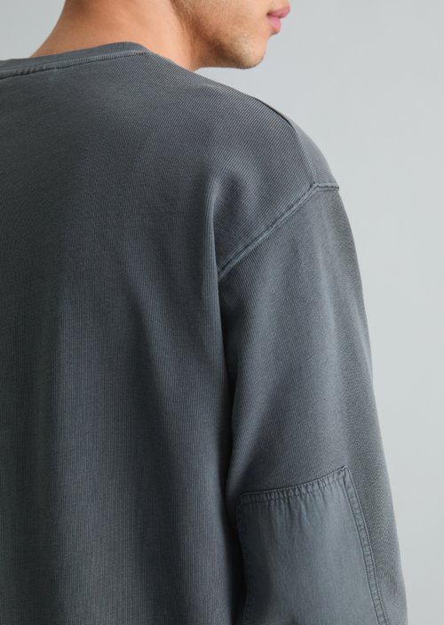 Relaxed jersey longsleeve — Peppercorn Grey