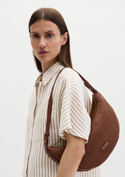 Bast shoulder bag — Burnt Oak