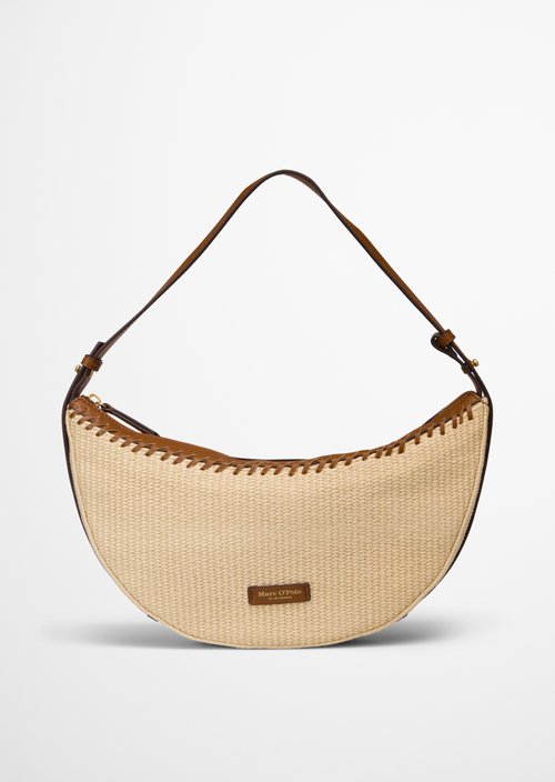 Bast shoulder bag — Light Raffia