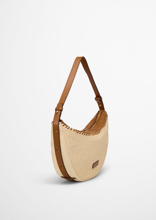 Bast shoulder bag — Light Raffia
