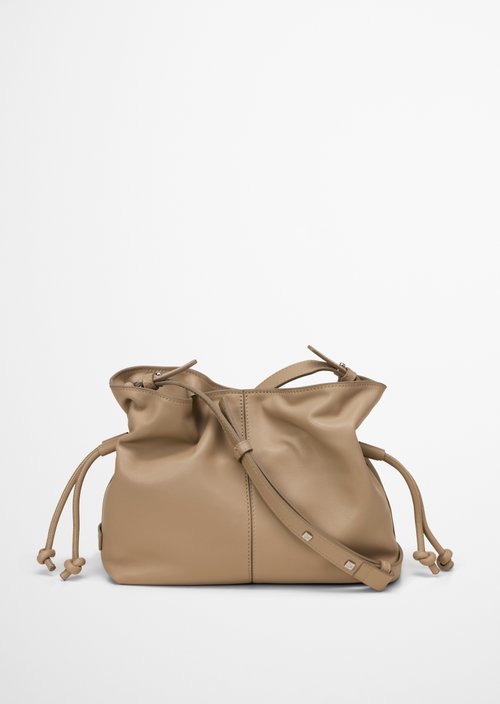 Shoulder bag model Simona small — Earthy Taupe