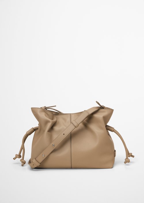 Shoulder bag model Simona small — Earthy Taupe